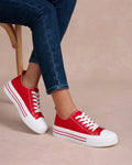 Baskets en Toile à Plateforme Rayée Graphique - Chaussures - LADY GLORY