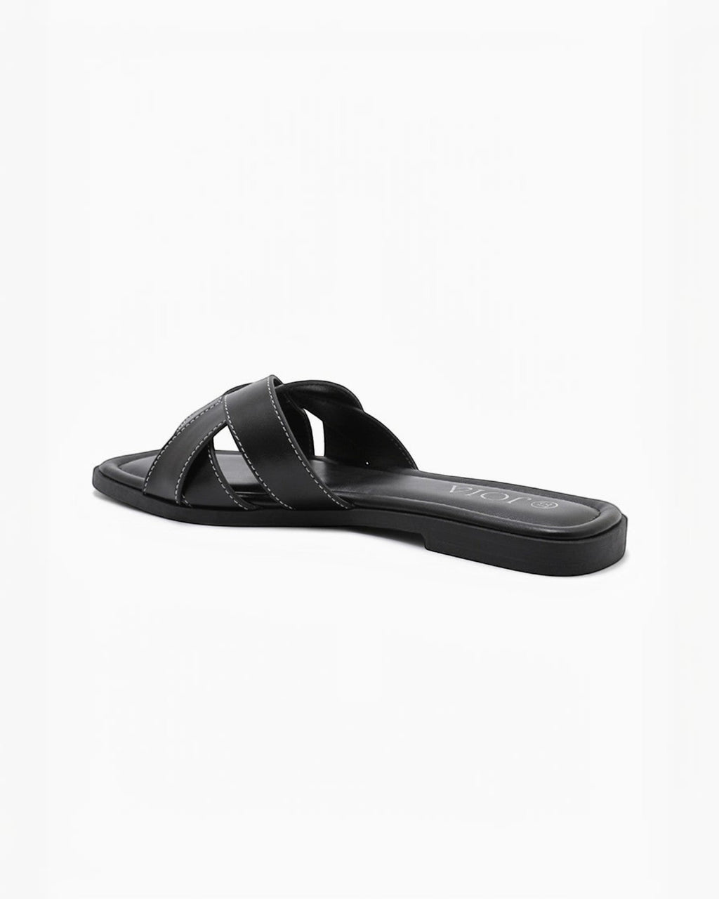 Sandales plates en cuir tressé pour femme - Chaussures - JOIA