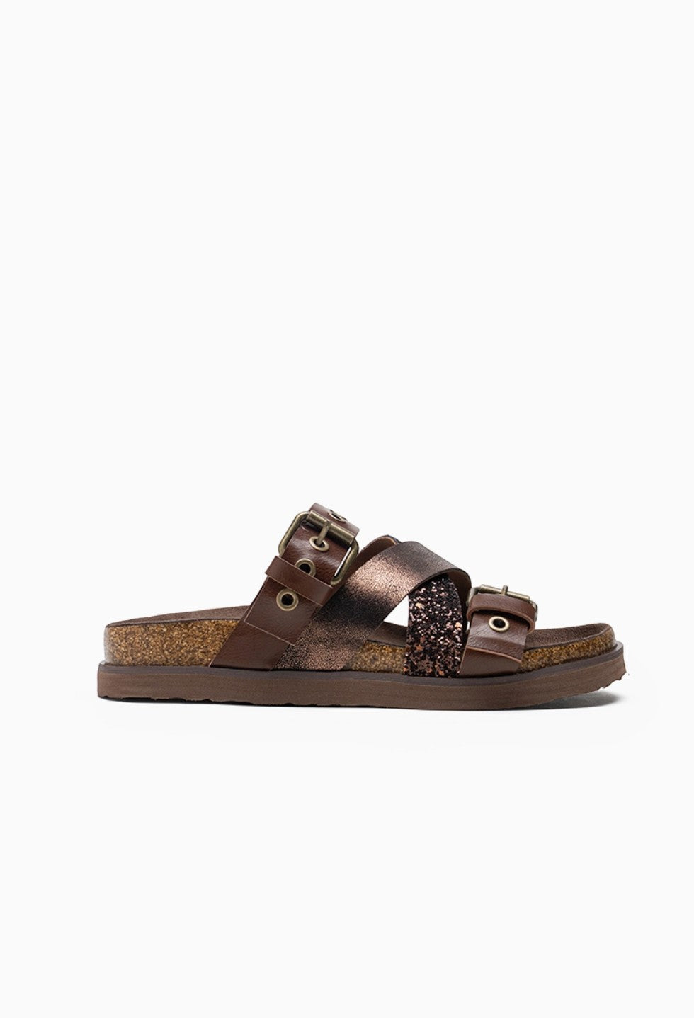 Sandales Plates Multi-Brides à Détails Métalliques LADY GLORY