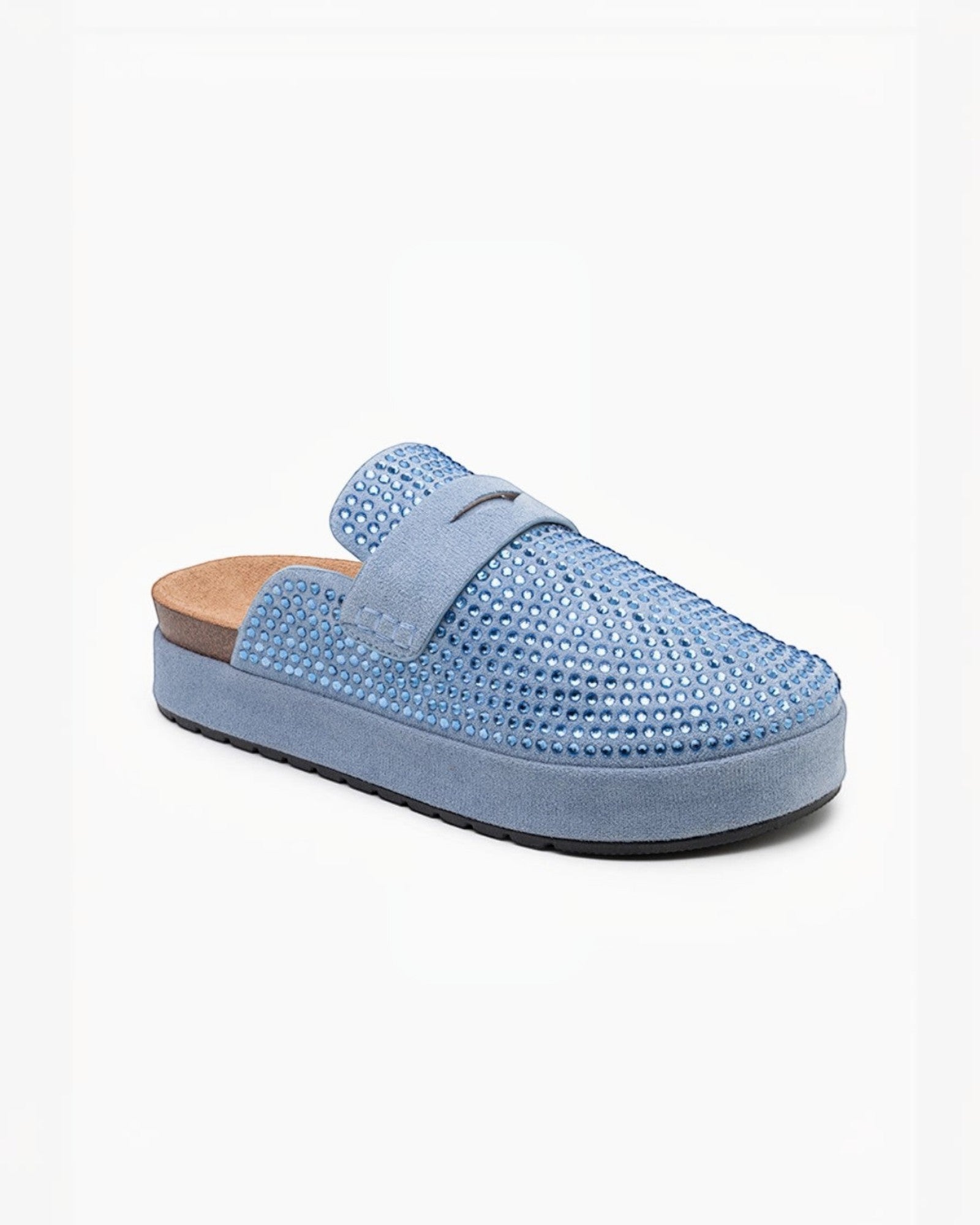 Mules à Plateforme Ornées de Strass LADY GLORY
