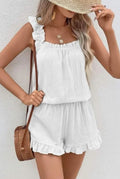 Ensemble Gaze de Coton à Volants Top et Short ISSYMA