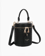 Sac seau cylindrique en cuir pour femme - Sacs - GALLANTRY
