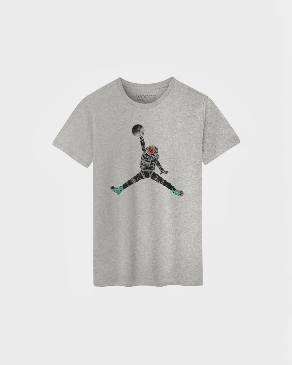 T-shirt Gris Chiné Homme Space Dunk WOOOP - T-shirts - WOOOP