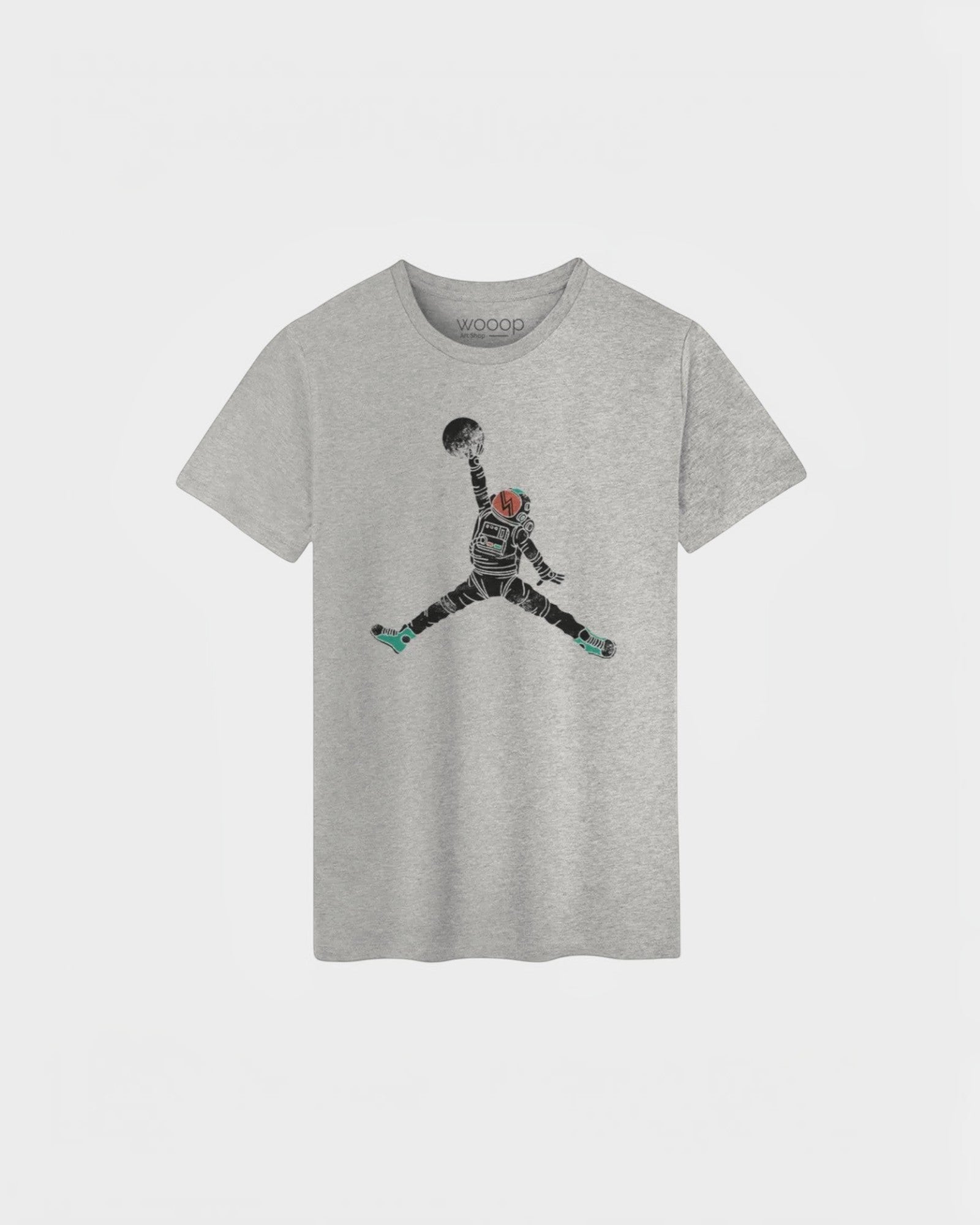 T-shirt Gris Chiné Homme Space Dunk WOOOP