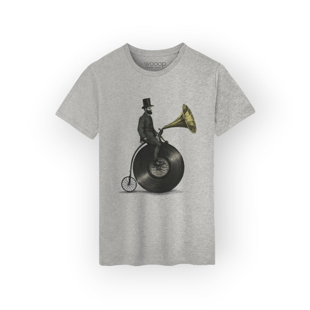 T-shirt Gris Chiné Homme Music Man WOOOP
