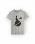 T-shirt Gris Chiné Homme Music Man WOOOP - T-shirts - WOOOP
