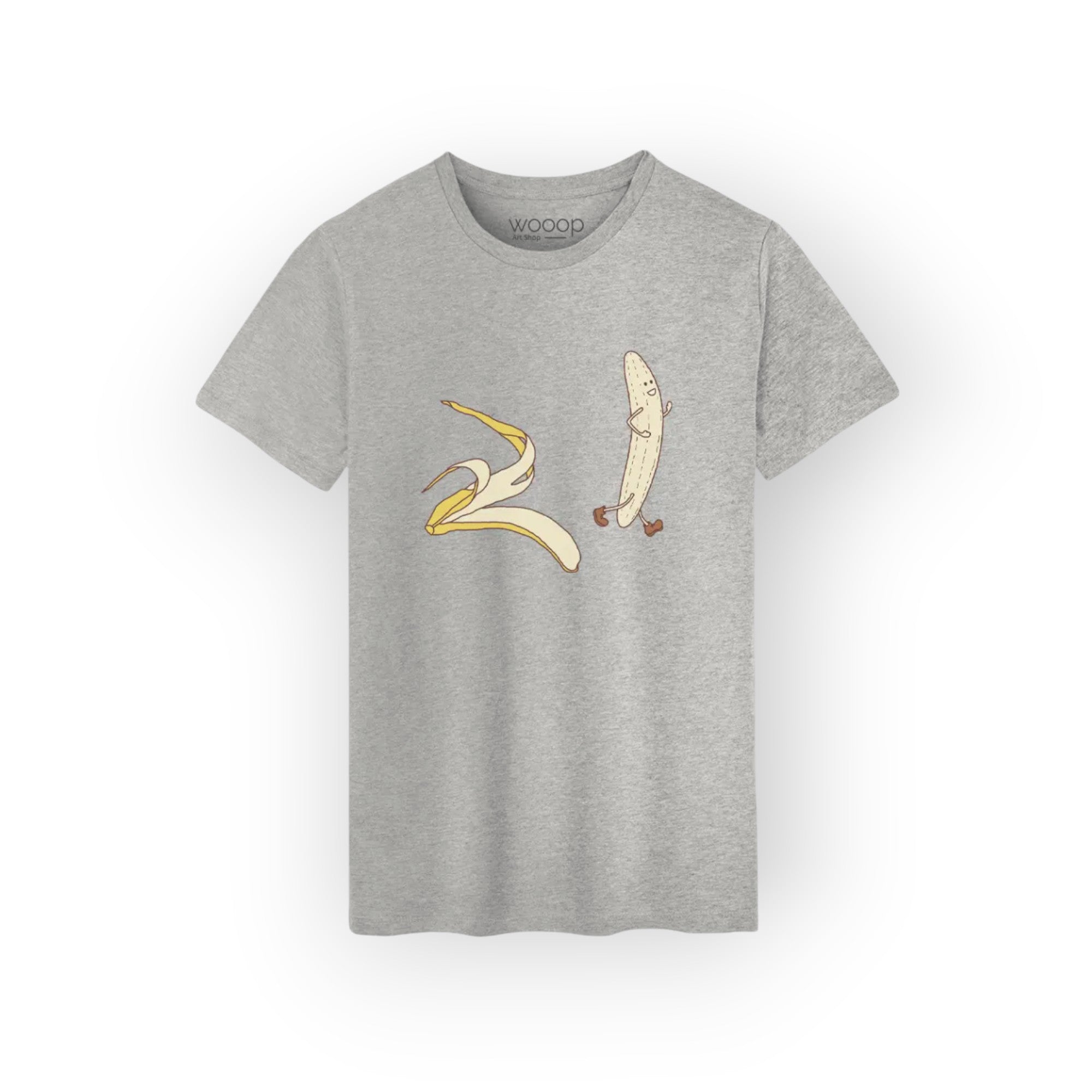 T-shirt Gris Chiné Homme Streaker WOOOP