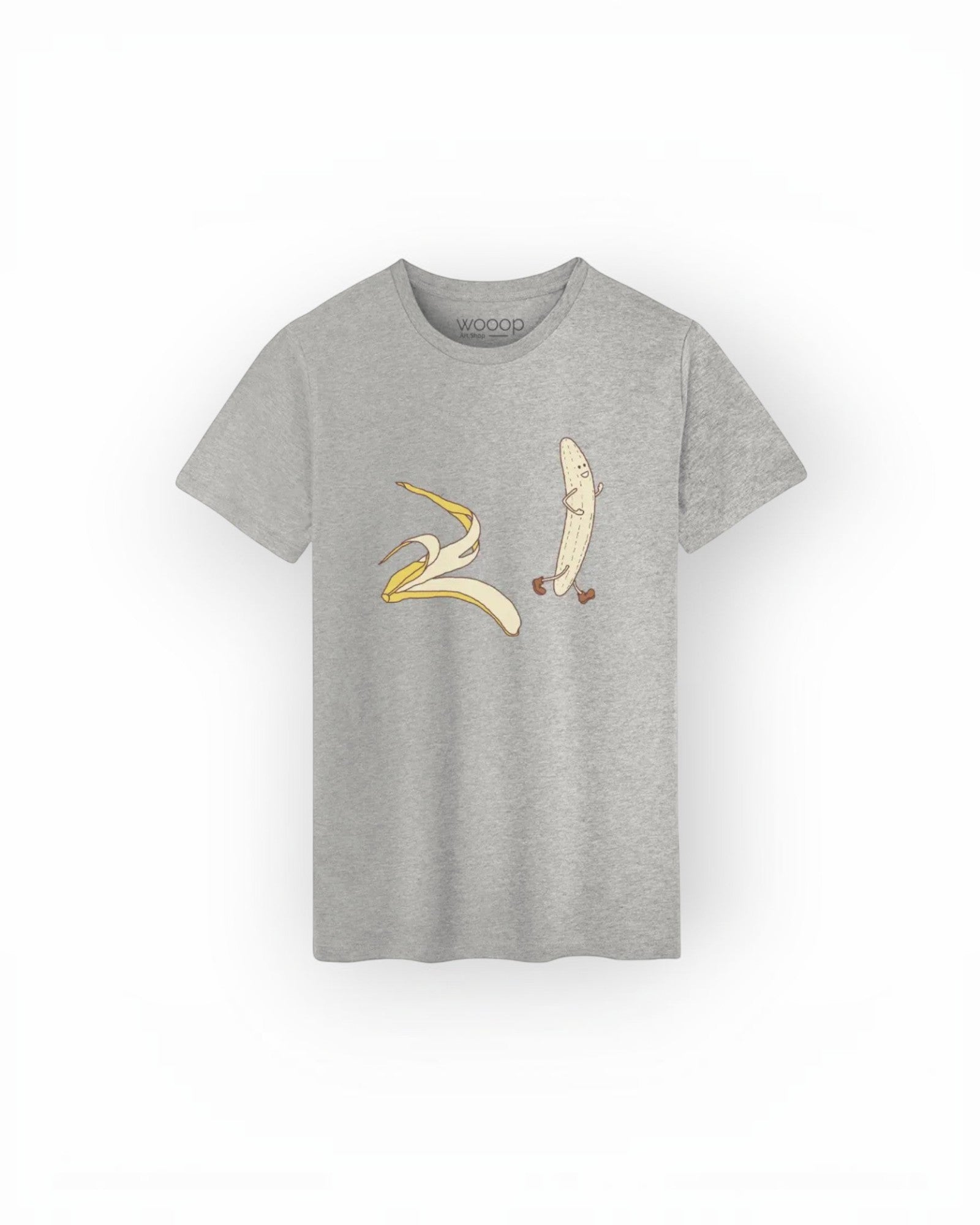 T-shirt Gris Chiné Homme Streaker WOOOP