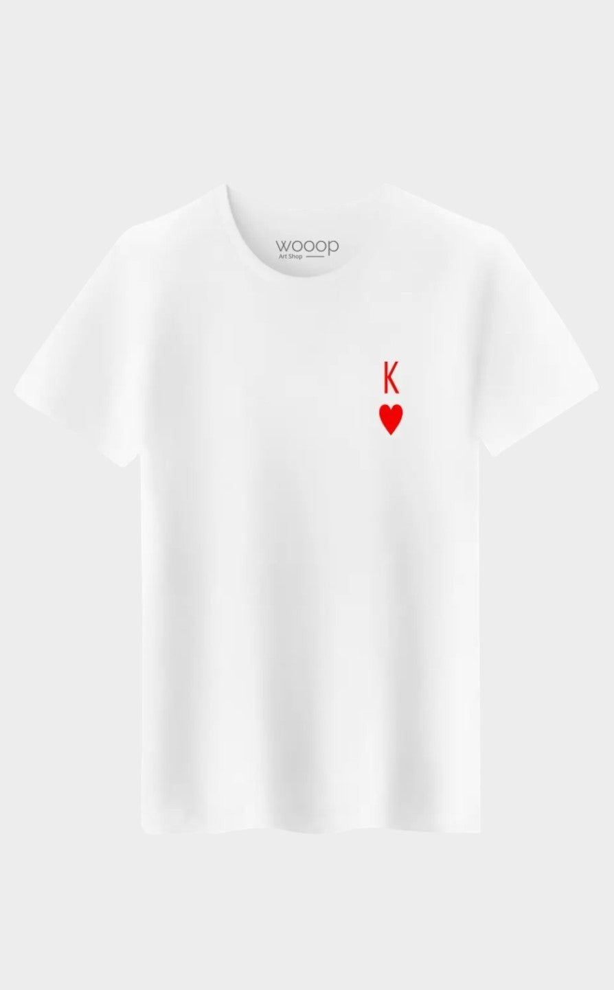 T-shirt Blanc Homme King WOOOP