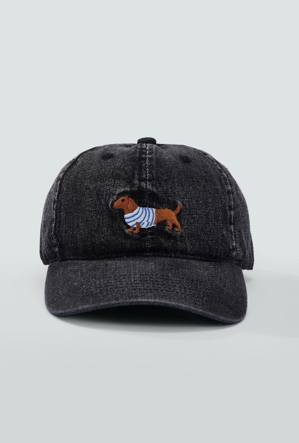 Casquette en coton avec broderie chien