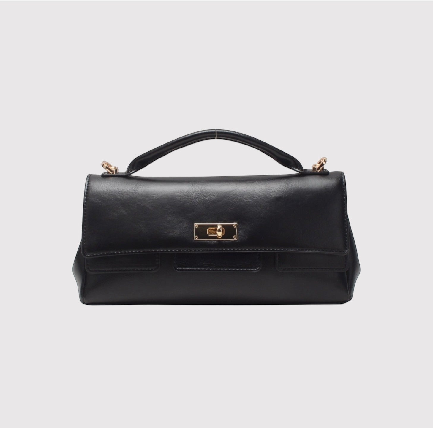 Sac Baguette Bandoulière & Poignet Fermoir Tourniquet BESTINI