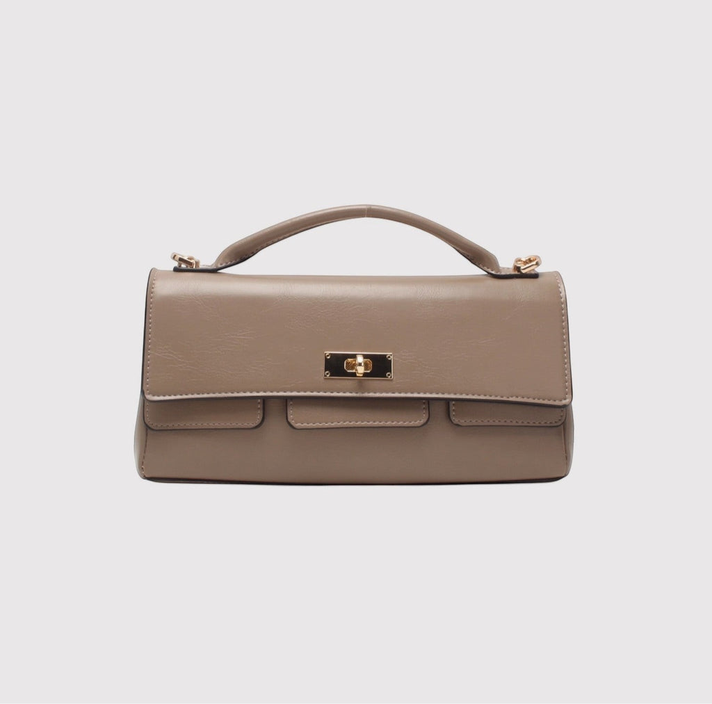 Sac Baguette Bandoulière & Poignet Fermoir Tourniquet BESTINI