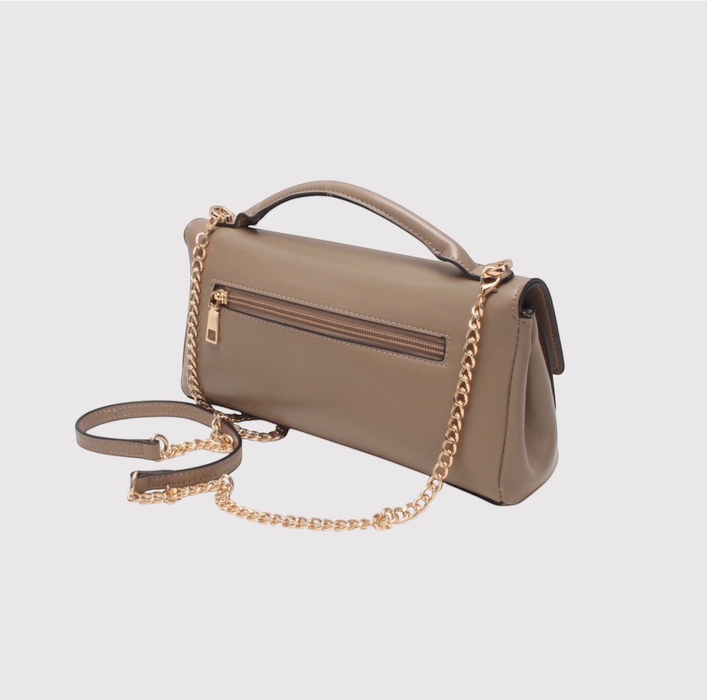 Sac Baguette Bandoulière & Poignet Fermoir Tourniquet BESTINI