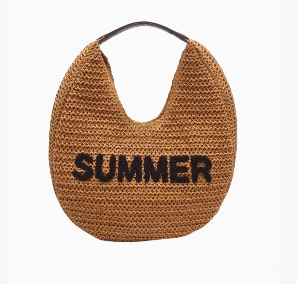 Sac porté poignet et épaule effet paille SUMMER BESTINI