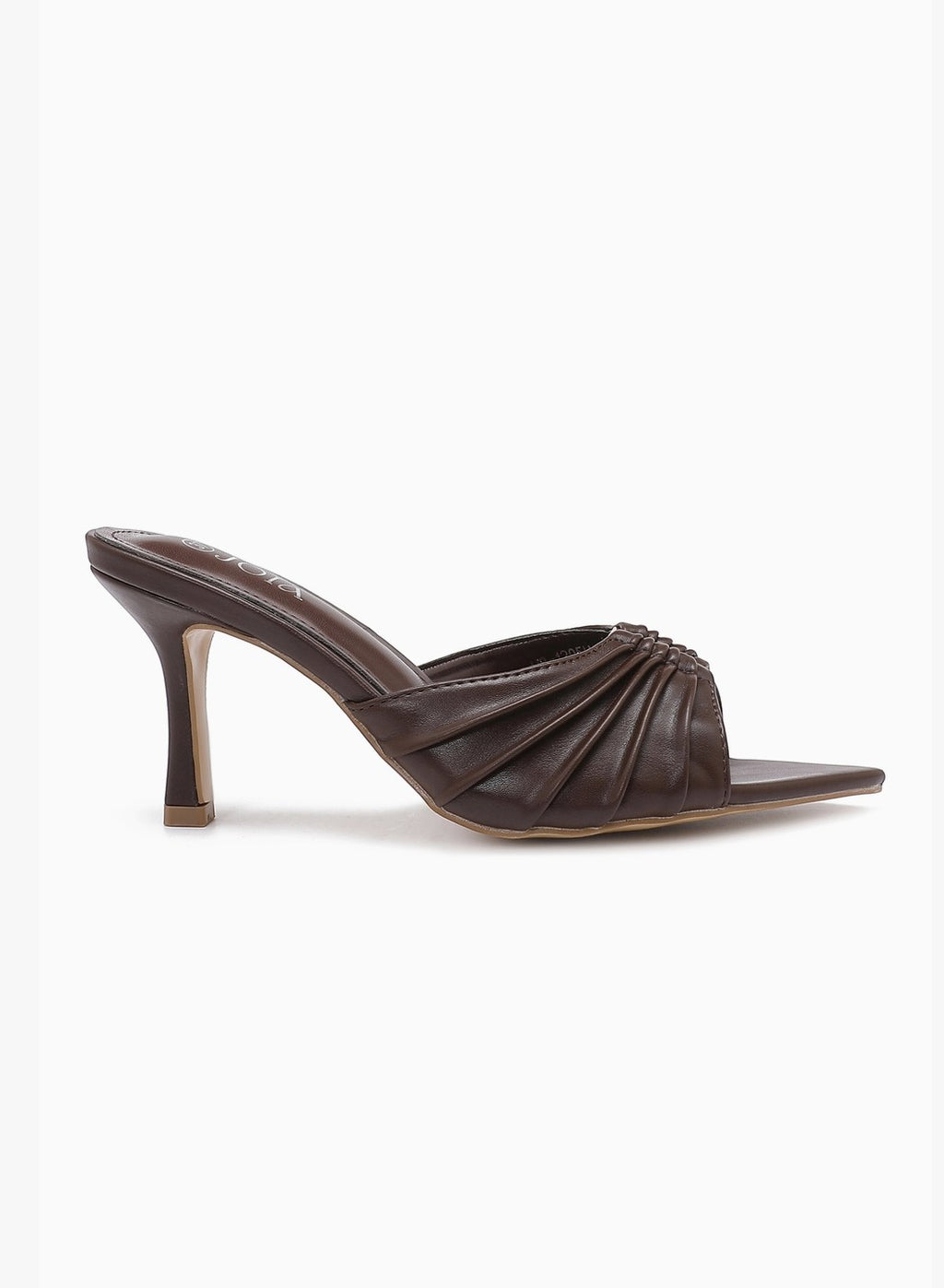 Mule à talon fin à brides plissées JOIA PARIS