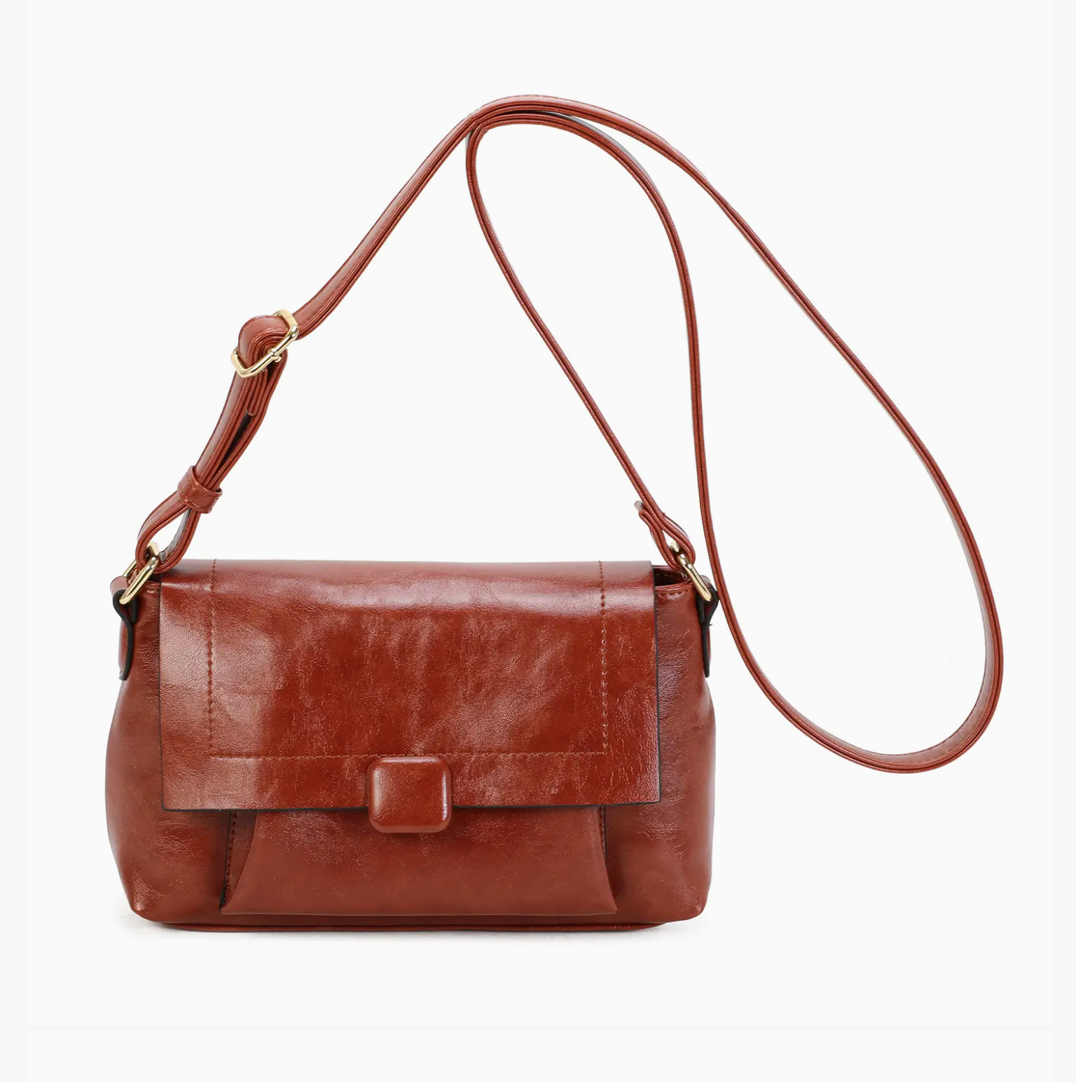 Sac bandoulière zippé à rabat INES DELAURE
