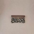 Pochette cuir vachette double poches léopard — ROYAL MARAIS - Sacs - Royal Marais