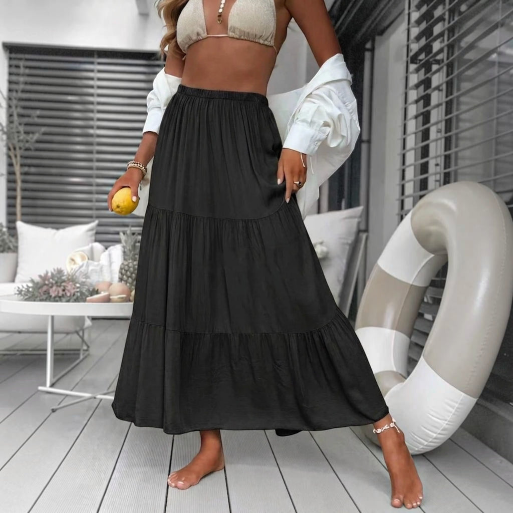 Jupe Longue Viscose Taille Élastique ESTEE BROWN - Jupes - ESTEE BROWN