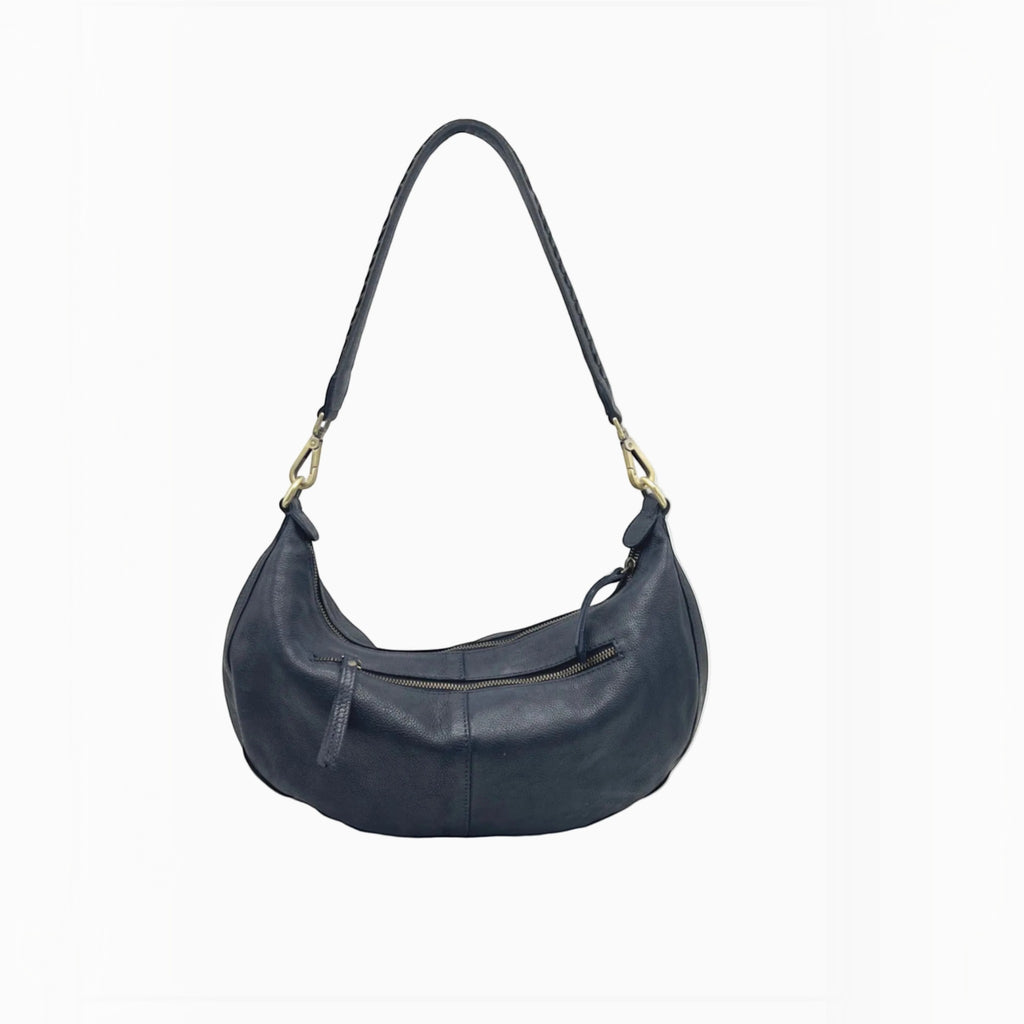 Sac Hobo Demi-Lune Cuir Véritable SUIE VALENTINI - Sacs - SUIE VALENTINI