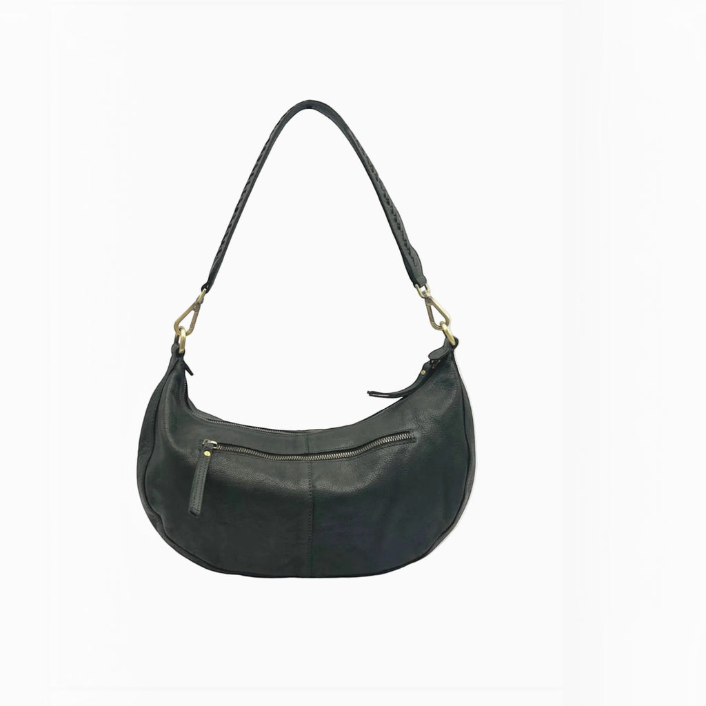 Sac Hobo Demi-Lune Cuir Véritable SUIE VALENTINI - Sacs - SUIE VALENTINI