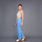 Jean Wide-Leg imprimé palmier ANDY & LUCY