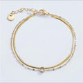 Bracelets double en acier inoxydable