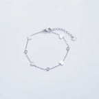 Bracelet fin avec cœurs et strasses - Bijoux - BYREN