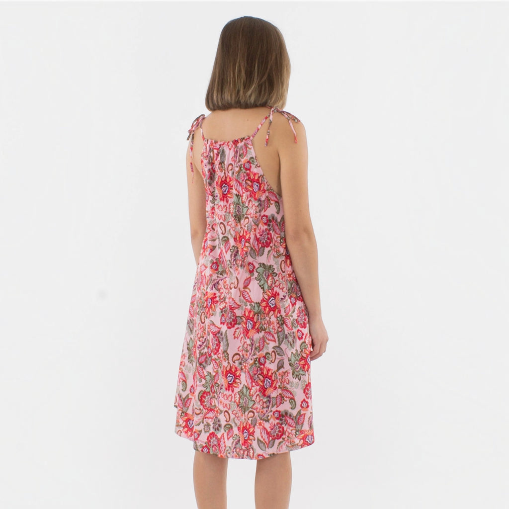 Robe mi-longue boho chic fleurie COLINE - Robes - COLINE