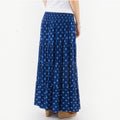 Jupe longue viscose smockée imprimée COLINE