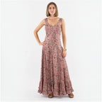 Robe longue à bretelles larges COLINE