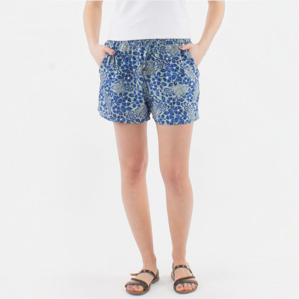 Short imprimé Jaipur doré COLINE