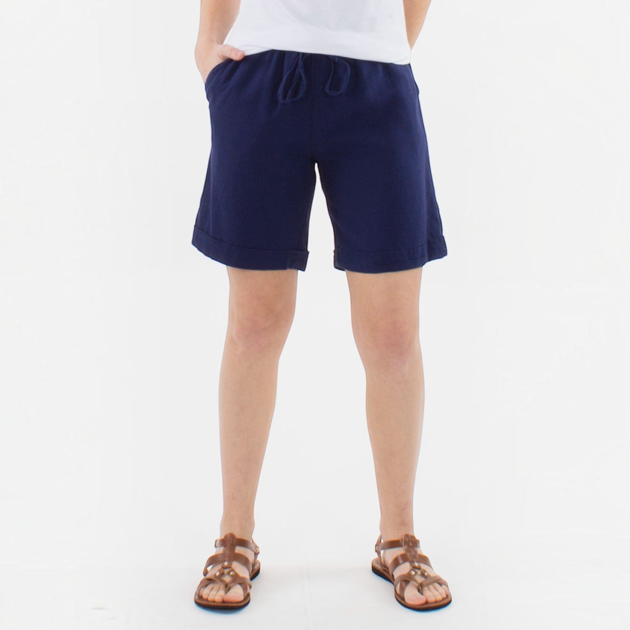 Short bermuda uni à poches COLINE