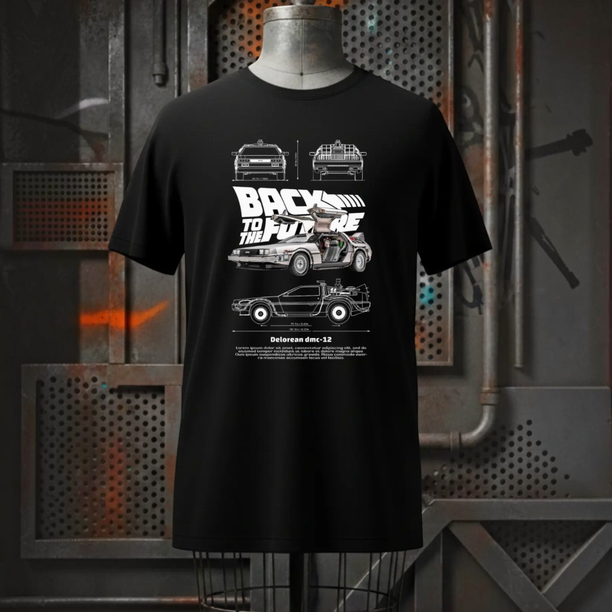 T-shirt DeLorean Retour vers le Futur