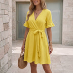 Robe courte en gaze de coton ESTEE BROWN