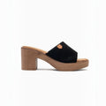 Mules à Talons Blocs Semelle Bois LADY GLORY