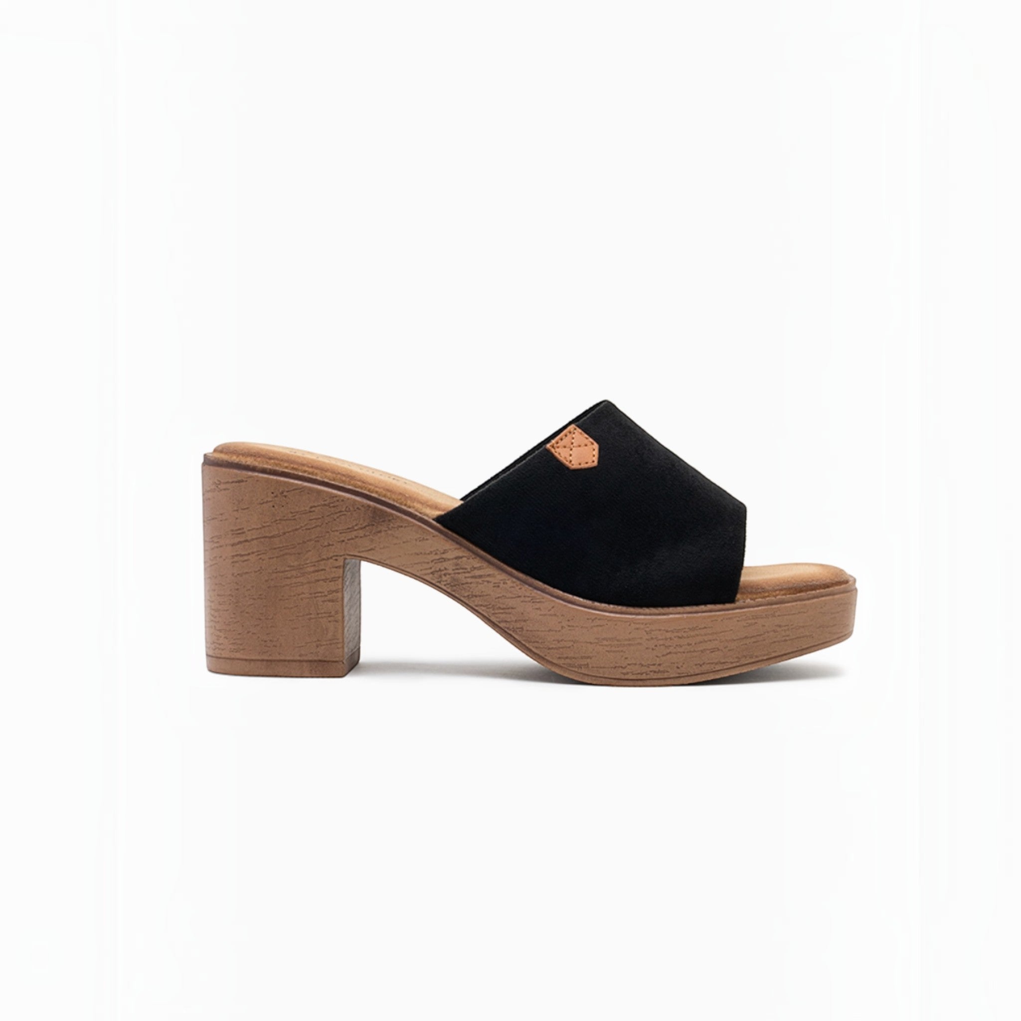 Mules à Talons Blocs Semelle Bois LADY GLORY