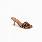Mule à talon avec bride et boucle dorée STEPHAN PARIS