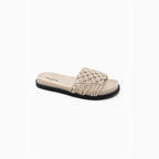 Sandale mule plate effet tressé STEPHAN PARIS