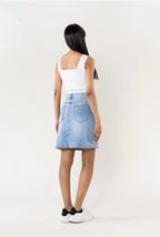 Jupe en Jean Fendue Stretch NINA CARTER