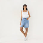 Jupe en Jean Fendue Stretch NINA CARTER - Jupe - NINA CARTER