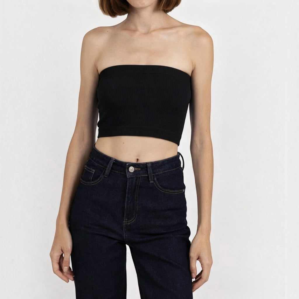 Débardeur Crop Top Bustier à Fine Bretelle VERA FASHION