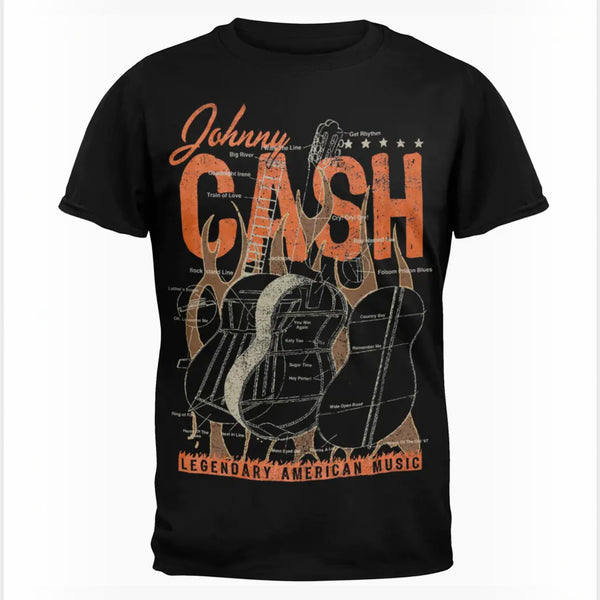 T-shirt Homme Diagramme de Guitare Johnny Cash - T-shirts - Official Store