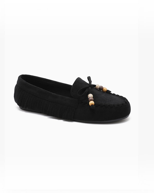Mocassin confortable à franges - Chaussures - JOIA