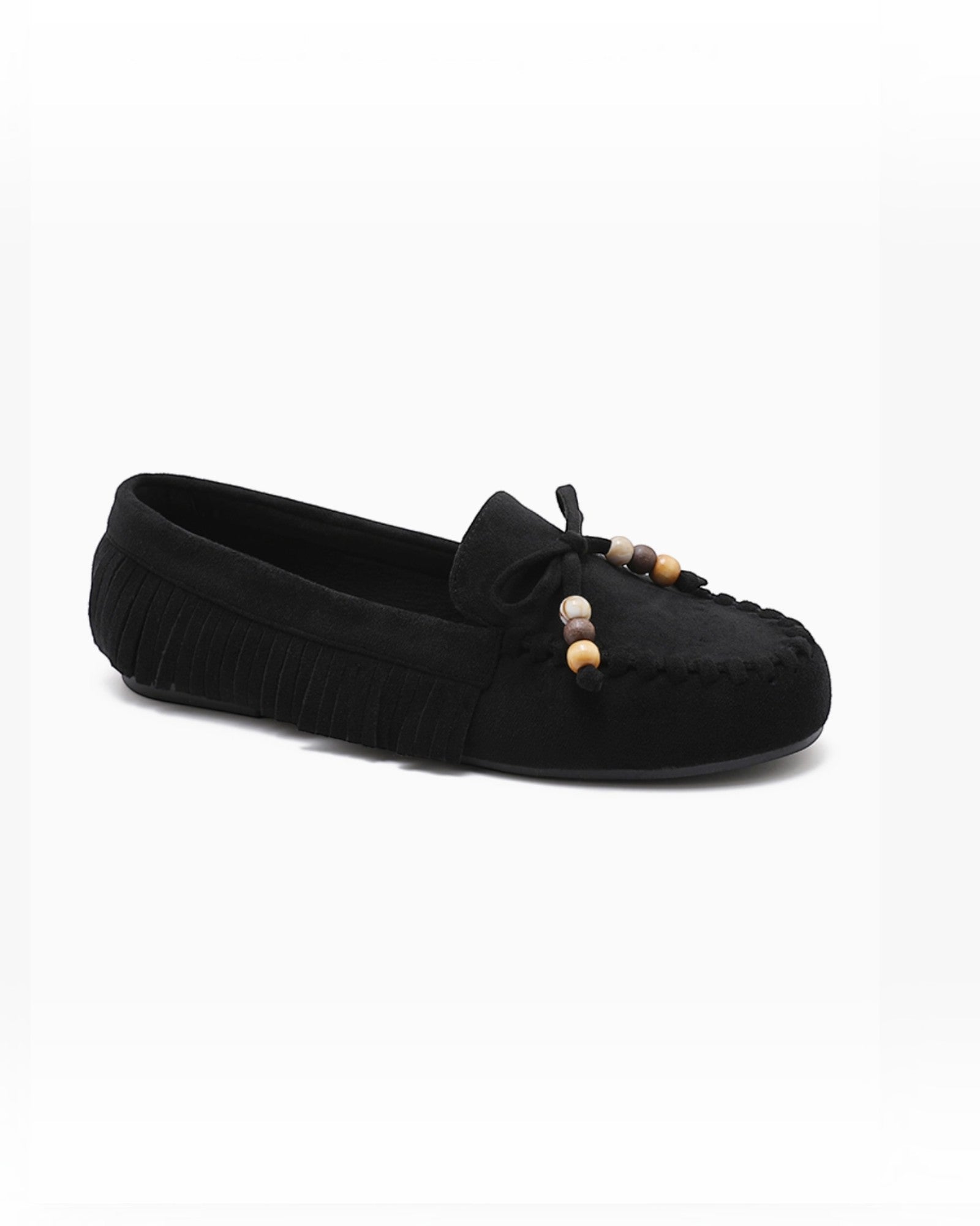 Mocassin confortable à franges