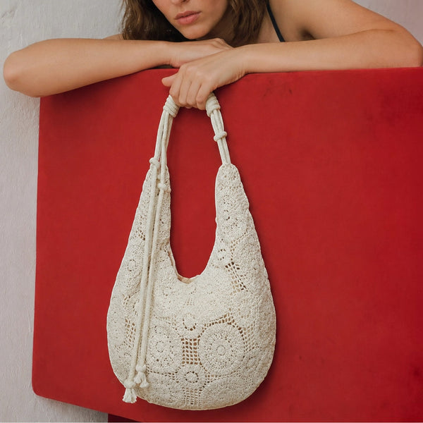 Sac épaule en crochet Nina - Sacs - LOUISA LEE