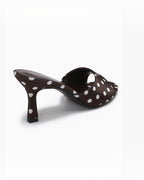 Mules à Talon Pois