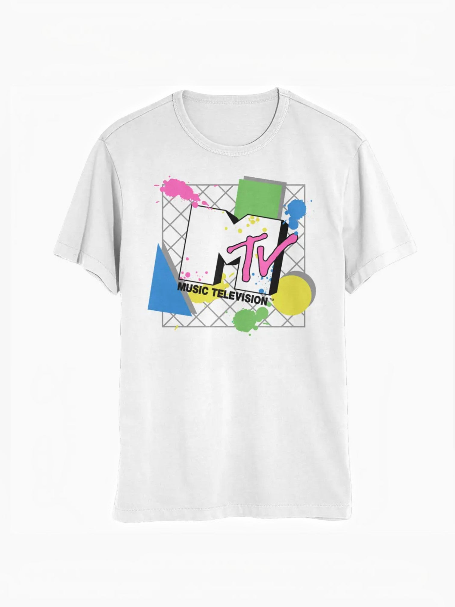 T-shirt homme MTV - logo abstrait des années 80