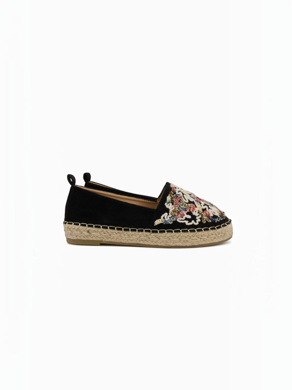 Espadrilles en daim avec broderie multicolore BELLE WOMEN