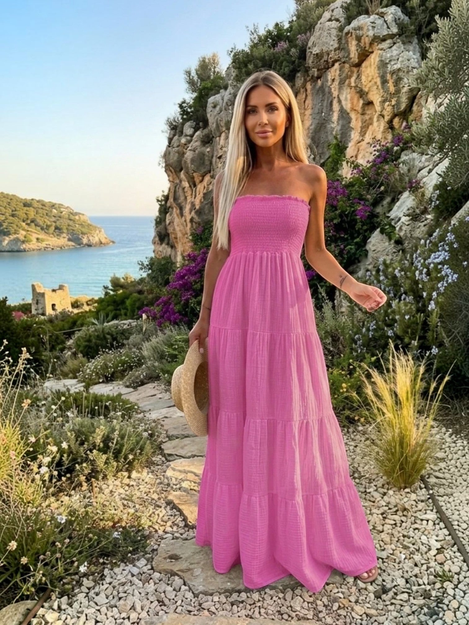 Robe longue gaze de coton ESTEE BROWN