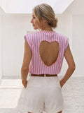 T-shirt rayures épaulettes ESTEE BROWN